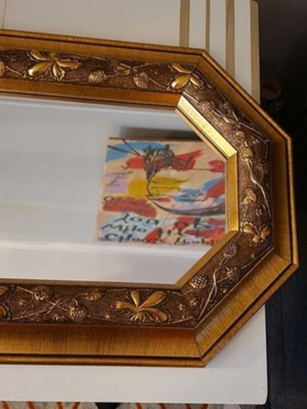 The Bombay Co. Brushed Gold Octagonal Wall Mirror